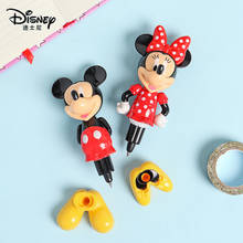 Disney Mickey Minnie Red Fashion Anime Action Figures Cartoon Products Stationery Accessories Pen Children Gifts 2024 - buy cheap