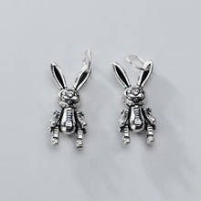 925 Sterling Silver Fashion Cartoon Rabbit Dangle Charms Women Men Bracelets S925 Silver Pendants DIY Fine Jewelry Accessories 2024 - buy cheap
