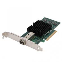 Cartão adaptador de servidor de fibra ethernet pci-e x8 10 gigabit com porta única 10g 2024 - compre barato