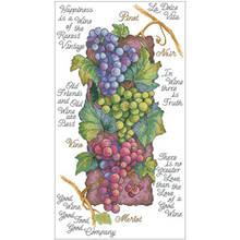 grape(2) patterns Counted Cross Stitch 11CT 14CT DIY Chinese Cross Stitch Kits Embroidery Needlework Sets home decor 2024 - compre barato