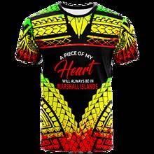 Marshall IslandsT-Shirt A Piece Of My Heart 3D Printed t-shirt Harajuku Streetwear T shirts Men For Women Short Sleeve 2024 - buy cheap