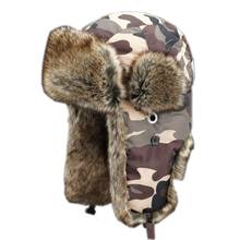 Winter Camouflage Bomber Hunting Caps Men Women Outdoor Lei Feng Hat Camping Hiking Tactical Windproof Cold-proof Skiing Fishing 2024 - buy cheap