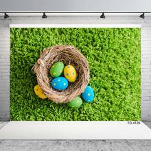 Spring Grass Nest Easter Eggs Children Photography Backgrounds Baby Shower Poster Photo Backdrops Studio Props Photophone Decor 2024 - buy cheap