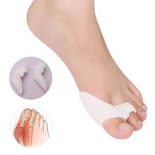 5 Pair Silicone Gel Toe Separator Protector Foot Fingers Two Hole Thumb Valgus Bunion Adjuster Hallux Valgus Guard Feet Care 2024 - buy cheap