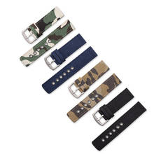 Camouflage Nylon Watch Straps 18mm 20mm 22mm 24mm Belt Strap for Men Woman Stainless Steel Watch Band Accessories Watchband 2024 - buy cheap