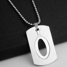 stainless steel English alphabet O sign necklace English initial name gift symbol detachable letter double layer text jewelry 2024 - buy cheap