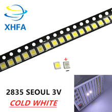 50pcs FOR LG Original SEOUL LED LCD TV backlight lamp beads lens 1W 3v 3528 2835 cool white light bead 2024 - buy cheap