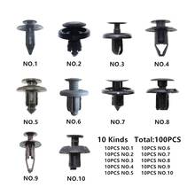 100Pcs/Set Car Plastic Screw Rivets Set Car Bumper Automotive Expansion Rivets Auto Plastic Fastener Clips 2024 - buy cheap