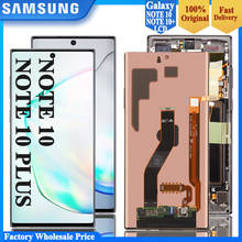 Оригинальный AMOLED-экран для Samsung Galaxy Note 10 Lcd N970F note10 plus Lcd N975 N9750 ЖК-дисплей с рамкой сенсорный экран 2024 - купить недорого