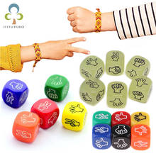 2/4/6Pcs Funny Dice Board Games Toy Creative Finger-guessing Game Dice Rock Paper Scissors Stone Game Family Party Supplies ZXH 2024 - buy cheap