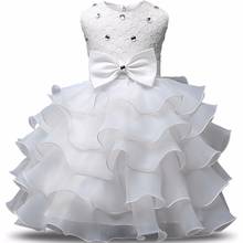 Vestido de fiesta para niña, Vestido de princesa con flores, para boda, cumpleaños, pastel, Formal, Infantil 2024 - compra barato