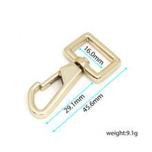 50pcs/lot Belt Strap Metal Bags Buckle Carabiner Snap Hook Lobster Clasp Dog Collar Clasp Diy Leathercraft Accessory High qualit 2024 - buy cheap