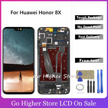 Honor-tela lcd para smartphone, 6.5 polegadas, para honor honor 8x, com ou sem moldura 2024 - compre barato