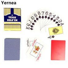 Cartas de juego de plástico impermeables, cartas de póker de 2,48x3,46 pulgadas, Yernea, 1 vicio Baccarat Texas Hold'em 2024 - compra barato