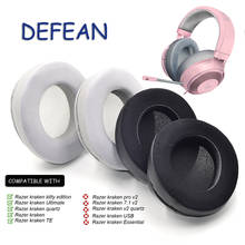 Defean Replacement Cooling-Gel Ear Pads Cushion for Razer kraken kitty edition / Ultimate / quartz / te / NARI Headphone 2024 - buy cheap