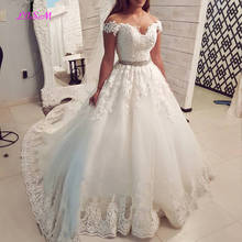 Saudi Arabia Off The Shoulder Vintage Lace Wedding Dress 2020 Ball Gown Sweetheart Bridal Gowns Vestido De Noiva novias vestidos 2024 - buy cheap