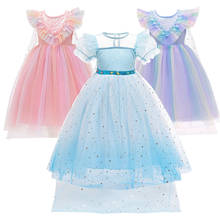 New Girls Summer Dress For Girls Elsa 2 Dress Costume Princess Snow Queen Dress Kids Halloween Cosplay Dresses Children Clothing 2024 - buy cheap