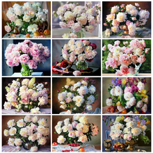 HUACAN 5D Diamond Painting Flowers DIY Diamond Art Embroidery New Arrival Mosaic Handmade Home Decoration Gift 2024 - buy cheap