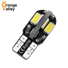 500Pcs Best Price T10 Canbus Error Free 194 168 W5W 8 LED 5730 SMD White Car Auto Side Wedge Parking Lights Lamp Bulb DC12V 2024 - buy cheap