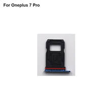 Para Oneplus 7 Pro nuevo soporte para tarjeta Sim bandeja ranura para tarjeta One plus 7 Pro 7pro soporte para tarjeta Sim piezas de repuesto 1 + 7 pro 2024 - compra barato