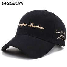 New Fashion Hat Women Trend Korean Casual Embroidery Gold Thread Men Baseball Cap Shade Sunscreen Hipster Cap Letter Design Hats 2024 - buy cheap