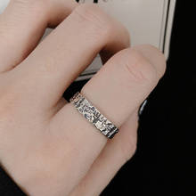 Kine anéis de dedo em prata refinada 2020 100%, empilhável, irregular, família, para mulheres, joias de festa, presente, 925 2024 - compre barato