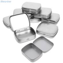 Portable Silver Metal Rectangle Round Pill Box Drug Holder Medicine Tablet Capsule Box Container Storage Travel Pillendoos 2024 - buy cheap