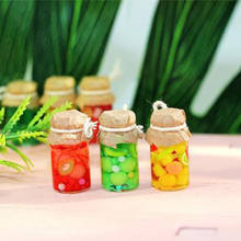 Casa de bonecas em miniatura com 3 peças, galinha de frutas, brinquedo em miniatura, acessórios para cozinha, sala de estar, presente para crianças 2024 - compre barato