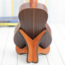 2020 Portable Ukulele Wooden Foldable Holder Stand Collapsible Vertical Guitar Guitar Bass Violin Display Stand Rack Accessories 2024 - buy cheap