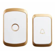 CACAZI Wireless Doorbell Waterproof Battery 300M Remote US EU UK Plug Smart House Cordless Calling Bell Ring Gate Ringtone 220V 2024 - buy cheap