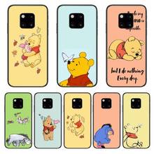 Funda de teléfono de Disney, Winnie the Pooh, para Huawei mate 30, 10, 20, 40 Lite, Smart Z Pro, negro, 3D, Coque, pintura, Hoesjes 2024 - compra barato