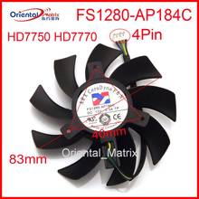 Free Shipping FS1280-AP184C 12V 0.3A 83mm 40*40*40mm For Sapphire HD7750 HD7770 Graphics / Video Card Cooling Fan 2024 - buy cheap