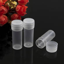 Wholesale 5 Pcs 5g Volume Plastic Sample Bottle 5ML Small Vial Medicine Pill Powder Capsule Storage Container Translucent New 2024 - buy cheap