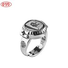 s925 sterling silver jewelry personality hip hop seiko men's ring 2024 - buy cheap