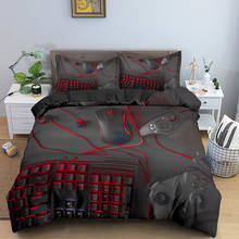Комплект постельного белья Gamepad, роскошный пододеяльник с наволочкой, пододеяльник, игровое одеяло, полноразмерный комплект кровати 2024 - купить недорого