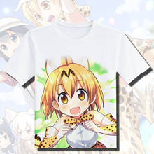 Nueva camiseta Kemono Friends, camiseta de Anime Royal Penguin serval para hombre, camisetas de manga corta de verano de fibra de leche 2024 - compra barato