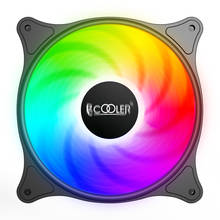 Pccooler srgb ventilador colorido e silencioso, de 120mm, com 3 pinos e interface molex, para computador 2024 - compre barato