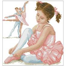 Ballet girl patterns Counted Cross Stitch 11CT 14CT 18CT DIY Chinese Cross Stitch Kits Embroidery Needlework Sets home decor 2024 - buy cheap