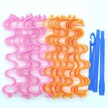 24 Egg Rolls Large Curls Do Not Hurt Hair Curling Iron Artifact Magic Volume Diy Spiral Big Wave Curling Tube Roll Plastic 55cm 2024 - buy cheap