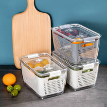 Drip bask Storage Containers Fridge Drip Basket Produce Saver Refrigerator Storage Basket Set Fresh Vegetable Fruit 2024 - buy cheap