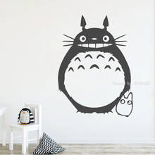 Totoro adesivo de parede de vinil, adesivo decorativo de parede para quartos infantis e infantis ll078 para casa 2024 - compre barato