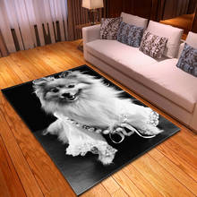 New Cartoon Dog 3D Printing Carpet Soft Flannel Kids Room Play Area Rug Modern Home Mat Child Room Decor Carpets for Living Room 2024 - buy cheap