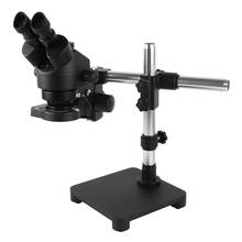 7X-45X Simul-focal Zoom Trinocular Stereo Microscope Single Boom Arm Stand 144 LED Ring Light For Phone PCB Repair Soldering 2024 - buy cheap