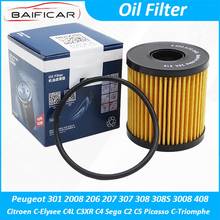 Baificar Brand New High Quality Car Engine Oil Filter Cleaner For Peugeot 301 2008 206 207 Citroen C-Elysee C4L C3XR C2 C5 2024 - buy cheap