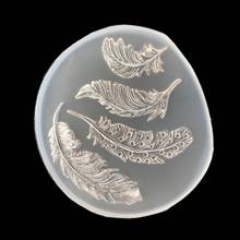 1 Pc Silicone Mold Feather Mirror DIY Craft Jewelry Handmade Pendant Epoxy Resin Making Tool 2024 - buy cheap