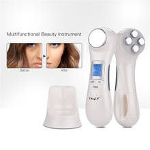 EMS Microcurrent RF Radio Frequency LED Photon Light Therapy Ultrasonic Facial Massager Electric Vibration Face Skin Lift Beauty 2024 - buy cheap