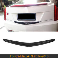 Car Rear Bumper Trim Spoiler For Cadillac ATS 2014 - 2018 Rear Bumper Trim Decoration Spoiler Carbon Fiber 2024 - buy cheap