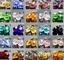 Contas de cristal facetado misto 4mm 500 tamanhos, nhdf2al, contas em vidro facetado, espaçador, pulseira colorida, colar, fabricação de joias 2024 - compre barato