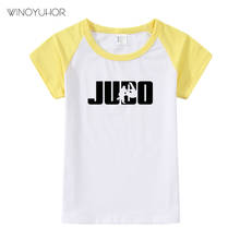 2021 New Summer Boys T Shirt Fashion Judo Print T Shirt For Kids Cotton Short Sleeve Baby Girls T Shirt Children Clothes 2024 - buy cheap