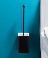 Black Nordic Toilet Brush Modern Aluminum Without Punching Set Toilet Brush Wall Mounted Brosse Toilette Household Items DH50MT 2024 - buy cheap